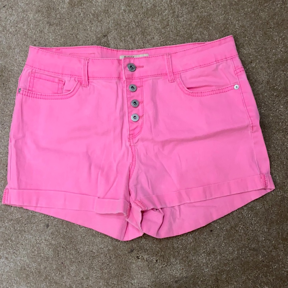 Pink Jean Shorts